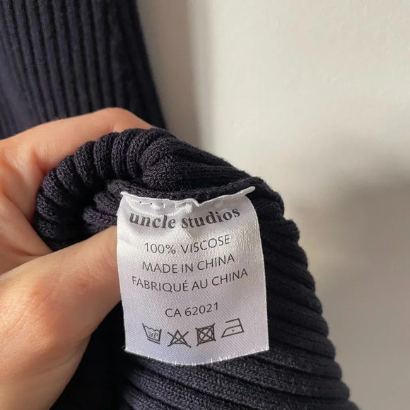 Elegant navy blue Midi Dress - Picture 10 of 11